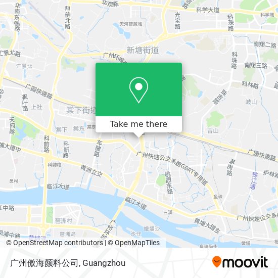 广州傲海颜料公司 map