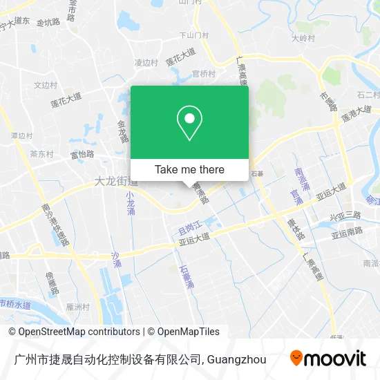 广州市捷晟自动化控制设备有限公司 map