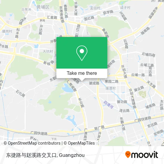 东捷路与赵溪路交叉口 map