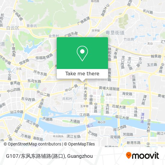 G107/东风东路辅路(路口) map