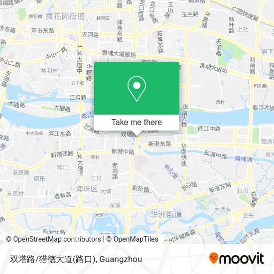 双塔路/猎德大道(路口) map