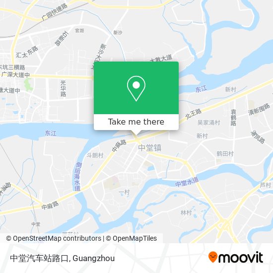 中堂汽车站路口 map