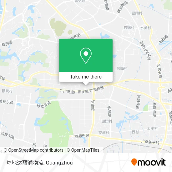 每地达丽润物流 map