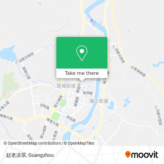 赵老凉茶 map