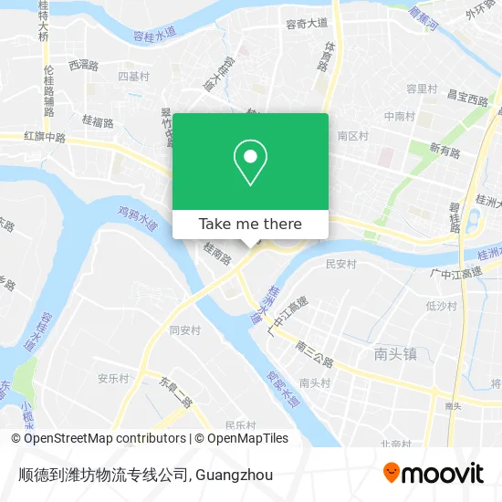 顺德到潍坊物流专线公司 map