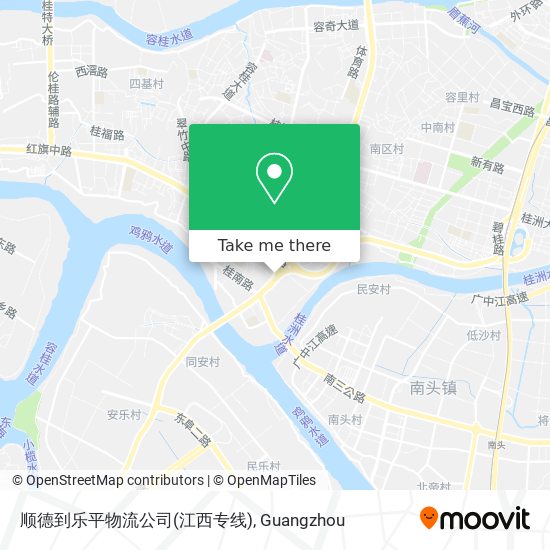 顺德到乐平物流公司(江西专线) map