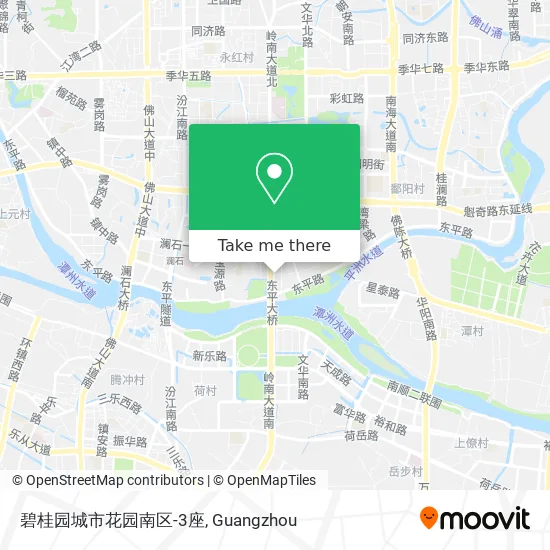 碧桂园城市花园南区-3座 map