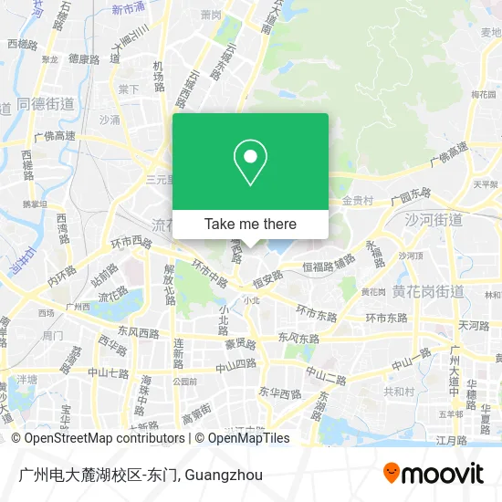 广州电大麓湖校区-东门 map