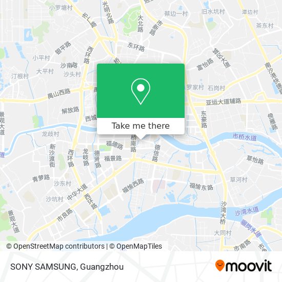 SONY SAMSUNG map