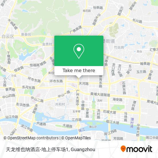 天龙维也纳酒店-地上停车场1 map