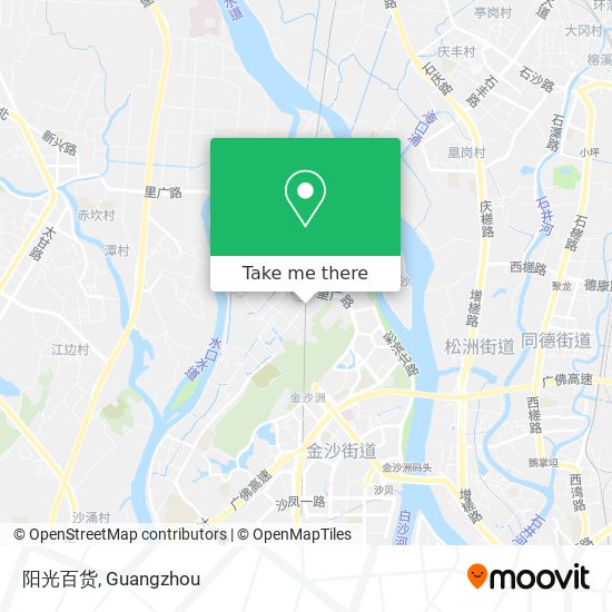 阳光百货 map