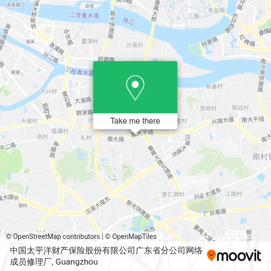 中国太平洋财产保险股份有限公司广东省分公司网络成员修理厂 map