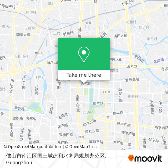 佛山市南海区国土城建和水务局规划办公区 map