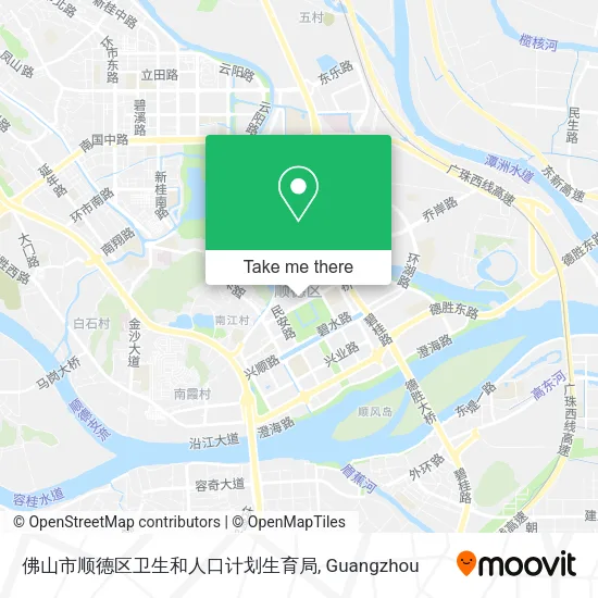 佛山市顺德区卫生和人口计划生育局 map