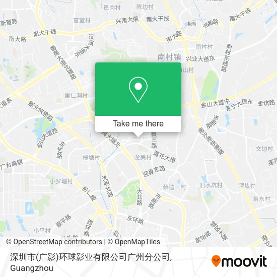 深圳市(广影)环球影业有限公司广州分公司 map