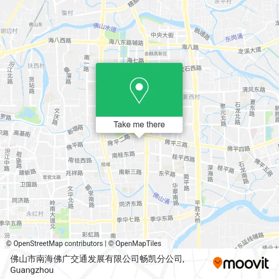 佛山市南海佛广交通发展有限公司畅凯分公司 map