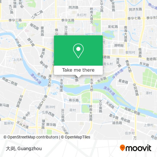 大岗 map