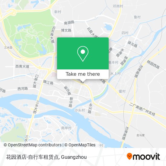 花园酒店-自行车租赁点 map