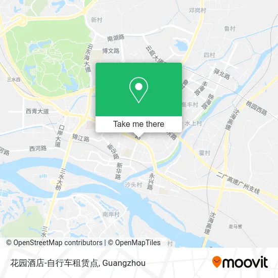 花园酒店-自行车租赁点 map