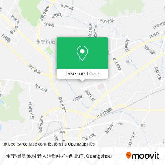 永宁街章陂村老人活动中心-西北门 map