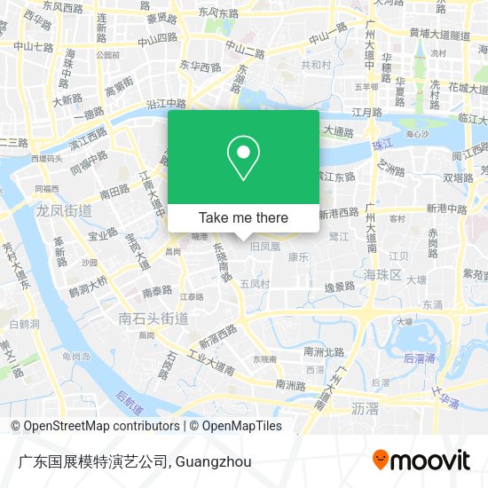 广东国展模特演艺公司 map