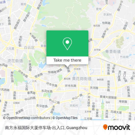 南方永福国际大厦停车场-出入口 map