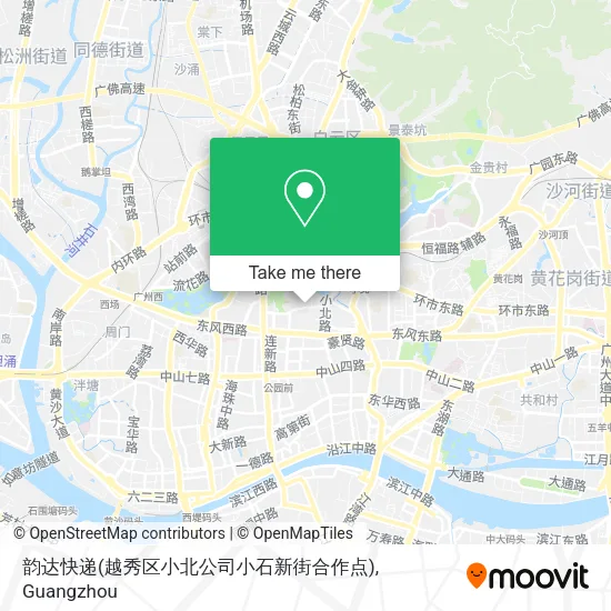 韵达快递(越秀区小北公司小石新街合作点) map