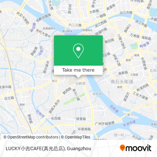 LUCKY小吉CAFE(真光总店) map
