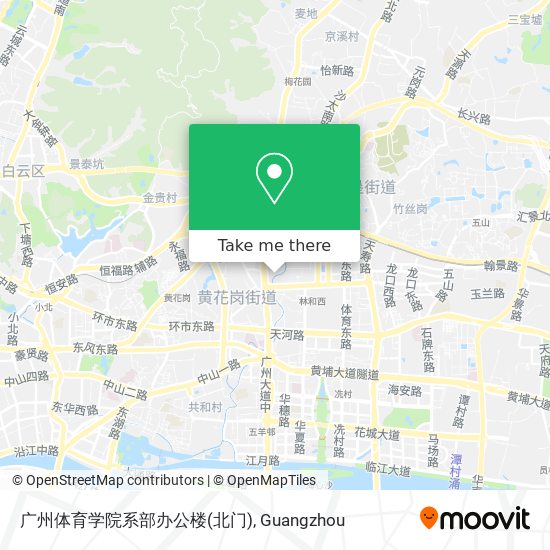 广州体育学院系部办公楼(北门) map