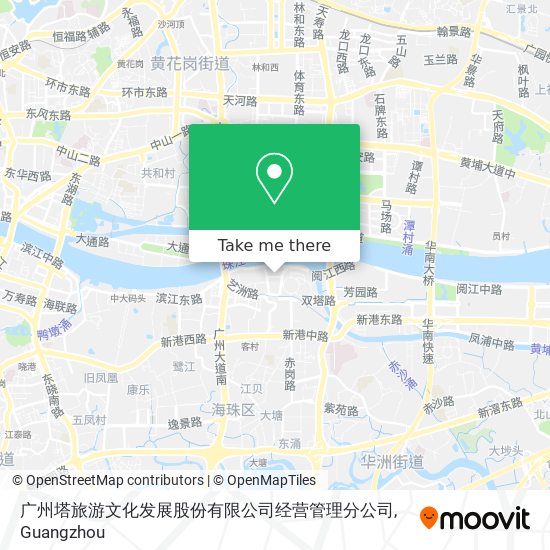 广州塔旅游文化发展股份有限公司经营管理分公司 map