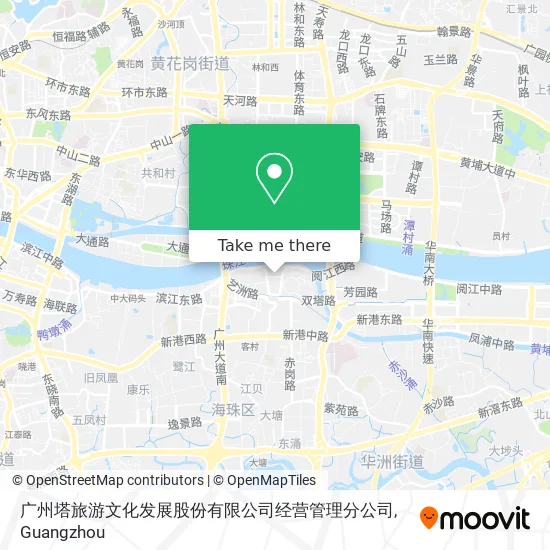 广州塔旅游文化发展股份有限公司经营管理分公司 map
