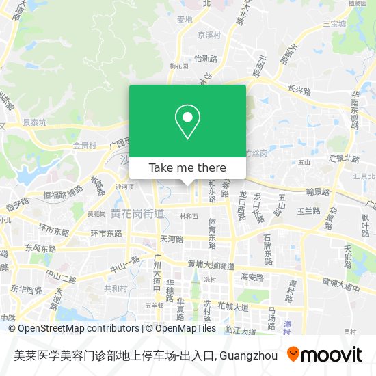 美莱医学美容门诊部地上停车场-出入口 map