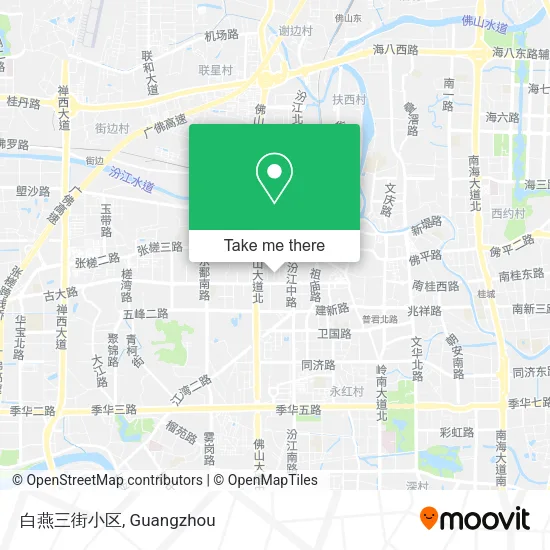 白燕三街小区 map