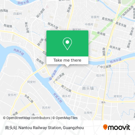 南头站 Nantou Railway Station map