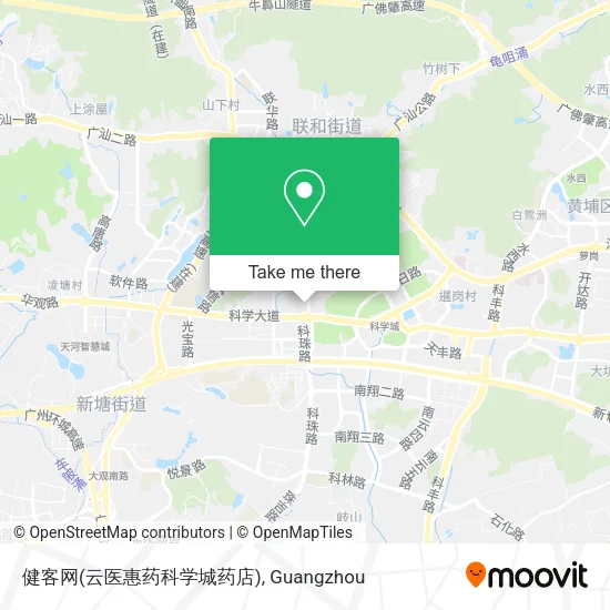 健客网(云医惠药科学城药店) map