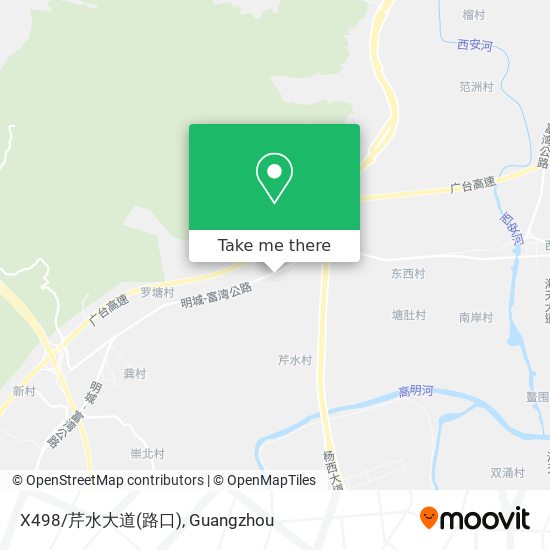 X498/芹水大道(路口) map