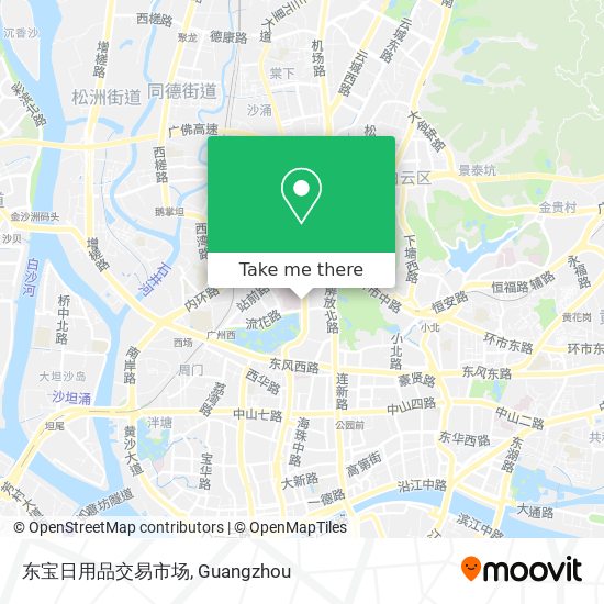 东宝日用品交易市场 map