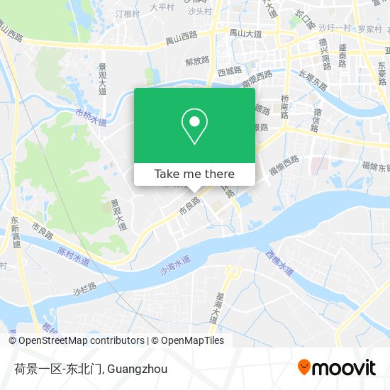 荷景一区-东北门 map
