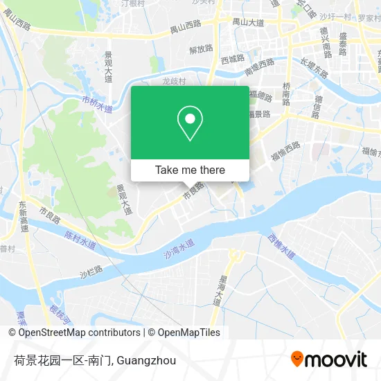 荷景花园一区-南门 map