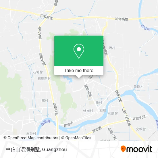 中信山语湖别墅 map