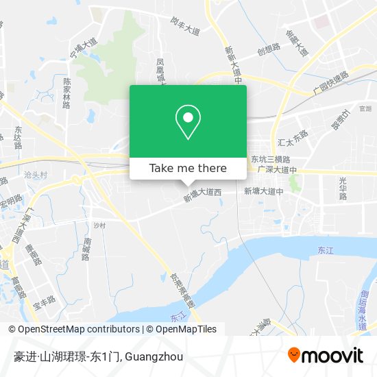 豪进·山湖珺璟-东1门 map