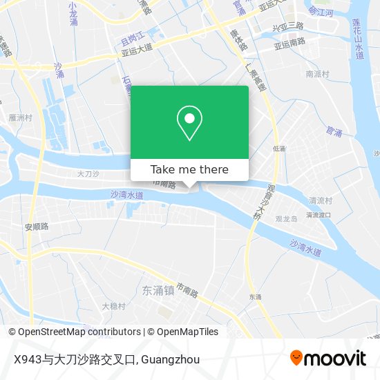 X943与大刀沙路交叉口 map