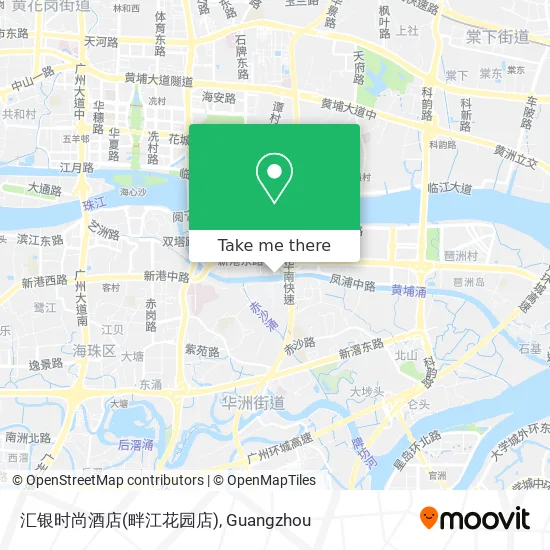 汇银时尚酒店(畔江花园店) map