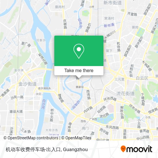 机动车收费停车场-出入口 map