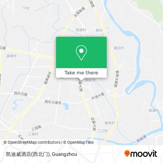 凯迪威酒店(西北门) map