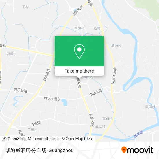 凯迪威酒店-停车场 map