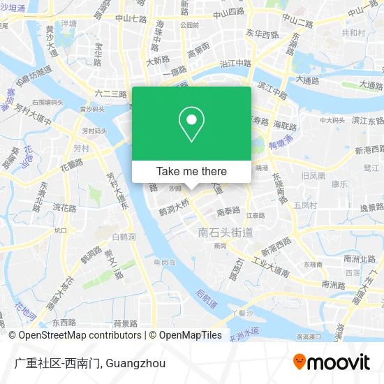 广重社区-西南门 map