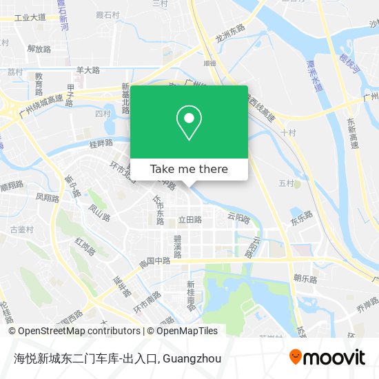 海悦新城东二门车库-出入口 map