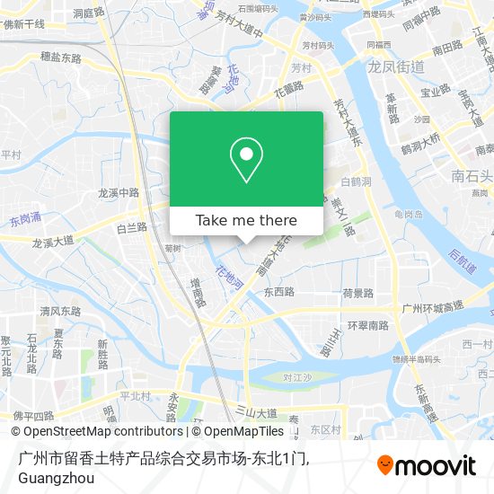 广州市留香土特产品综合交易市场-东北1门 map