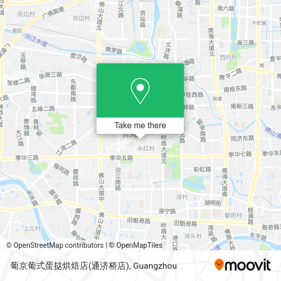 葡京葡式蛋挞烘焙店(通济桥店) map